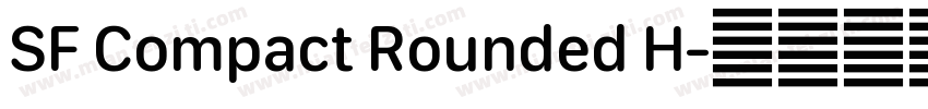 SF Compact Rounded H字体转换